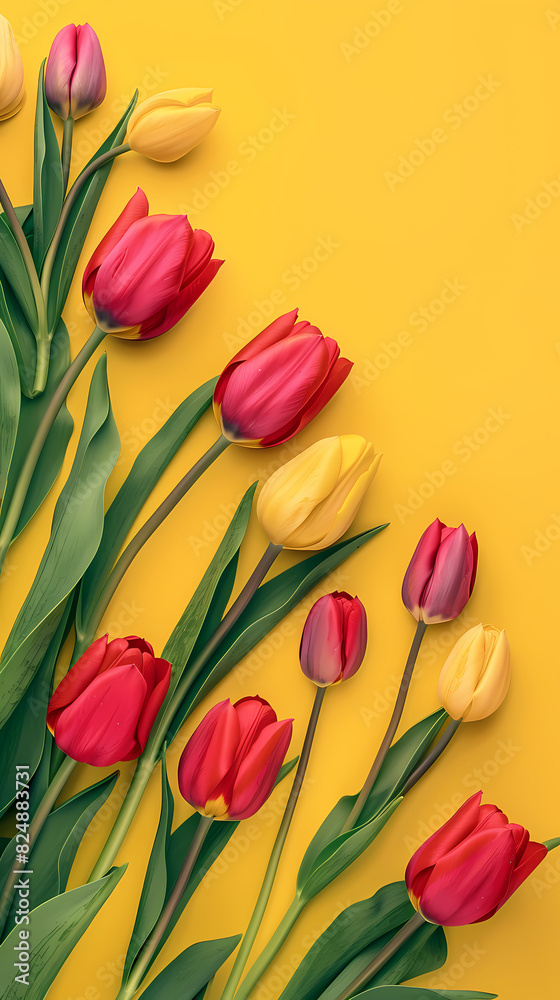 Obraz premium Tulips, Mother's Day concept