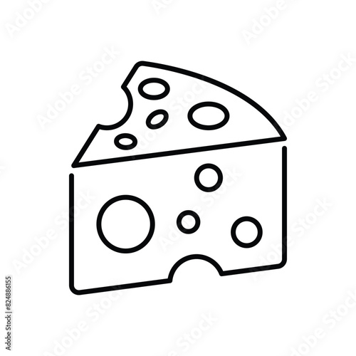 Cheese vector icon