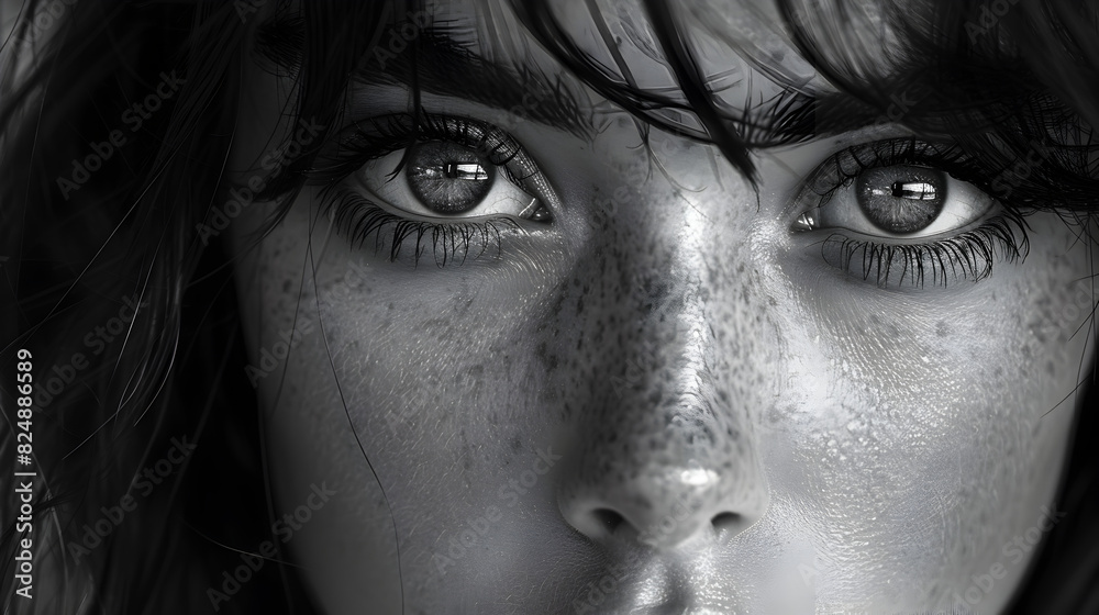 Fototapeta premium portrait of a woman looking at camera
