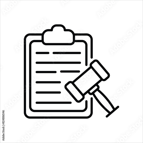 Verdict vector icon