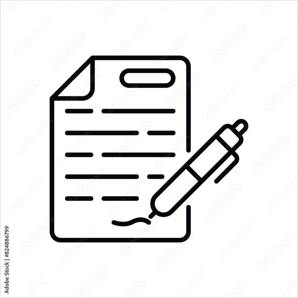 Contract vector icon Contract vector icon