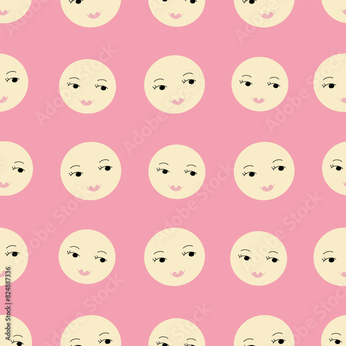 Continuous background, abstract pattern. Simple print for fabric, packaging.