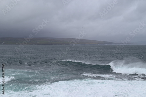storm over the sea