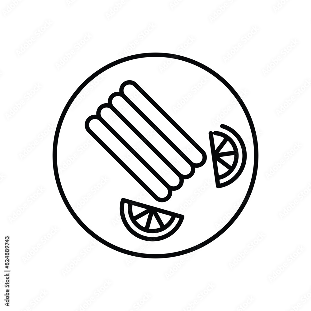 Plate vector icon Plate vector icon