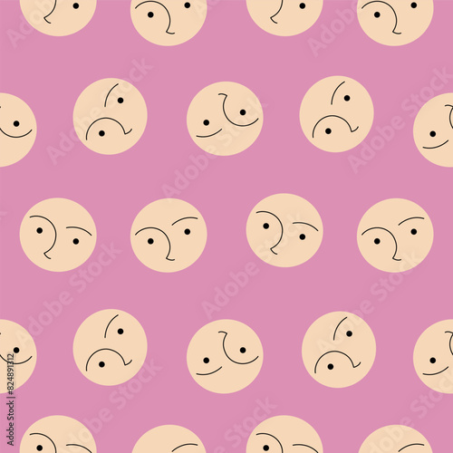 Abstract pattern, seamless print. Creative branding design.