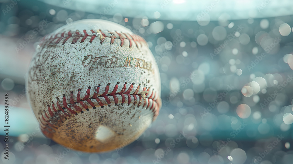 Classic Baseball Image with Detailed Texture Classic Baseball Image with Detailed Texture