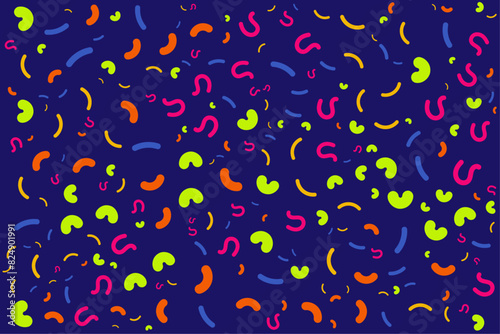 abstract pattern colorful doodle line background