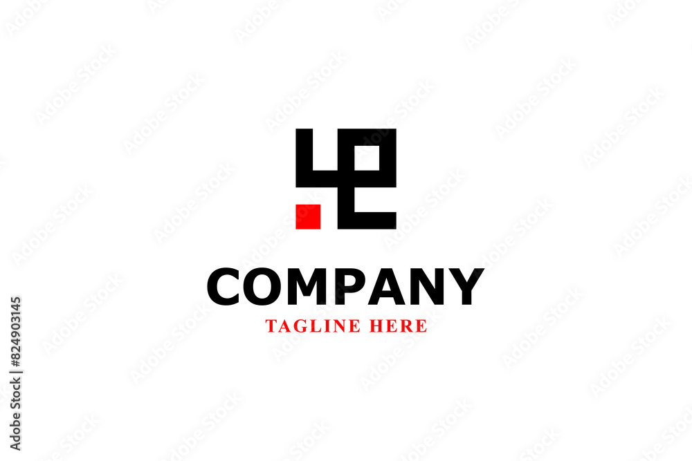 letter l and e monogram modern logo letter l and e monogram modern logo