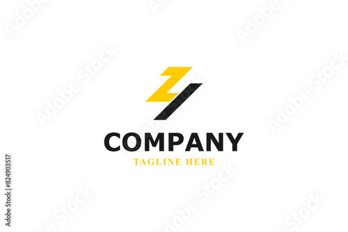 letter z four flash modern logo © Bayu