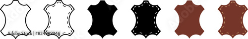 leather icon , vector illustration