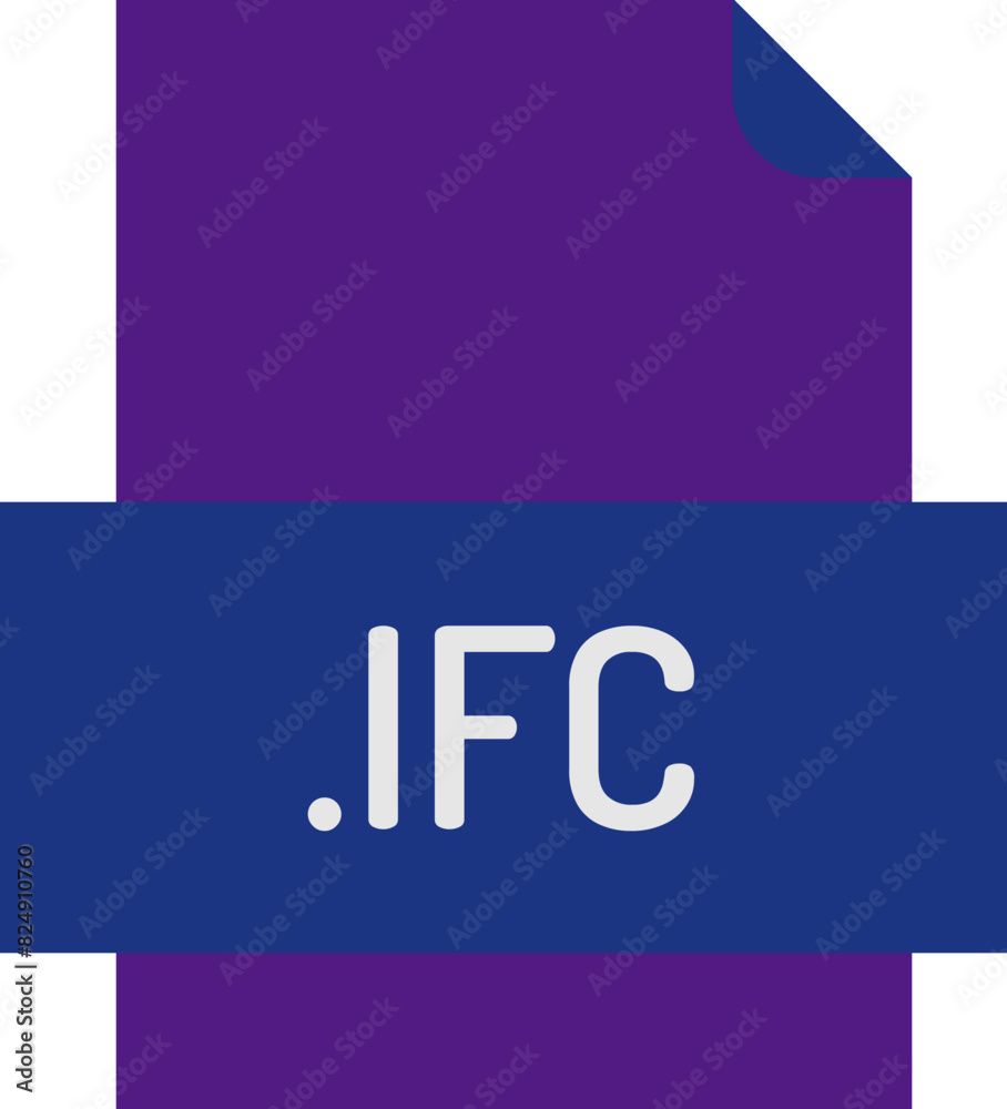 IFC File Icon Fill Crisp corners with doted lines IFC File Icon Fill Crisp corners with doted lines