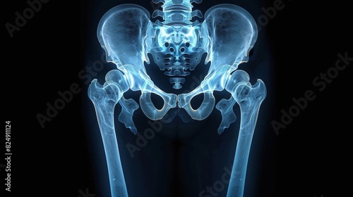 X-ray of the hip joint. photo