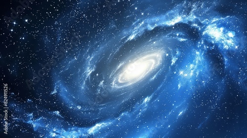 A star clipart with a spiral galaxy pattern inside, giving it a cosmic and celestial feel