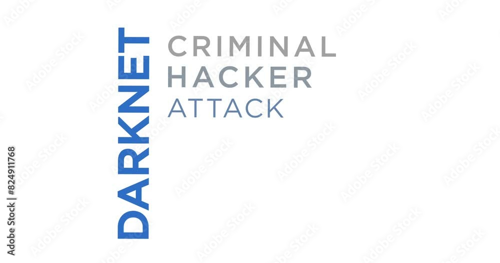 Darknet kinetic text abstract concept loop animated. Darkweb cyber crime network word typography seamless looping 3d animation. Darknet kinetic text abstract concept loop animated. Darkweb cyber crime network word typography seamless looping 3d animation.