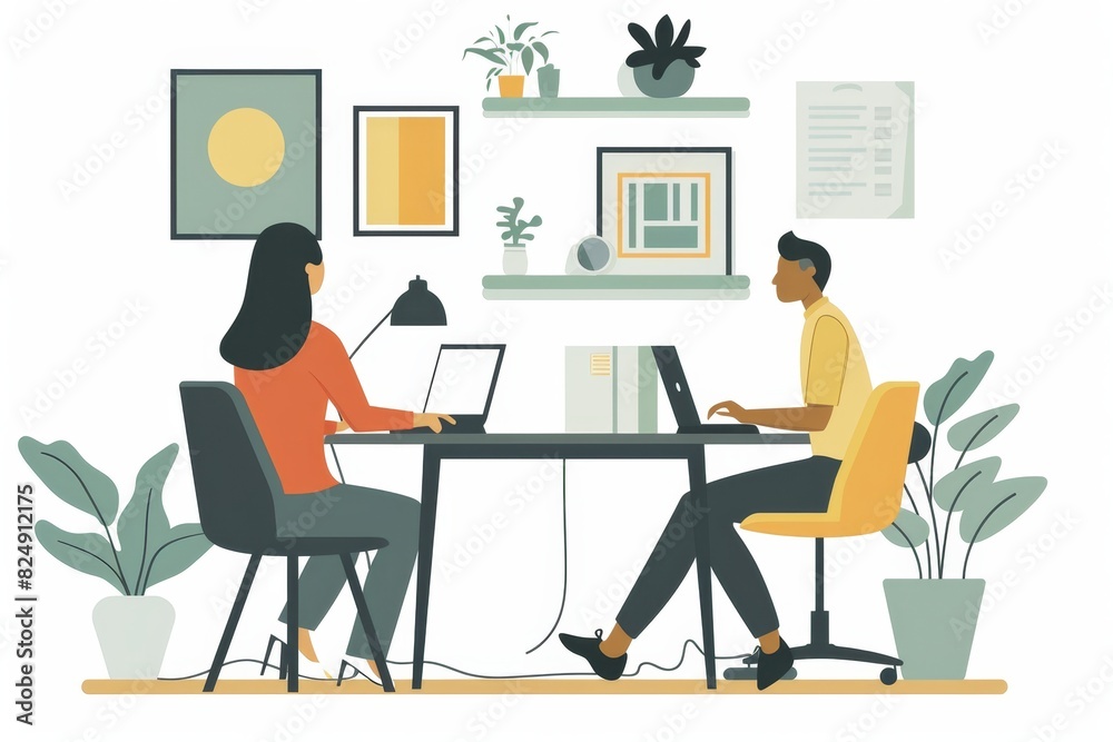 Flat Illustration of a Teletherapy Session
Flat Illustration of a Teletherapy Session