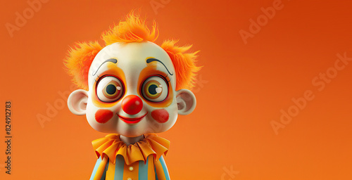 Creepy Halloween Clown on a...