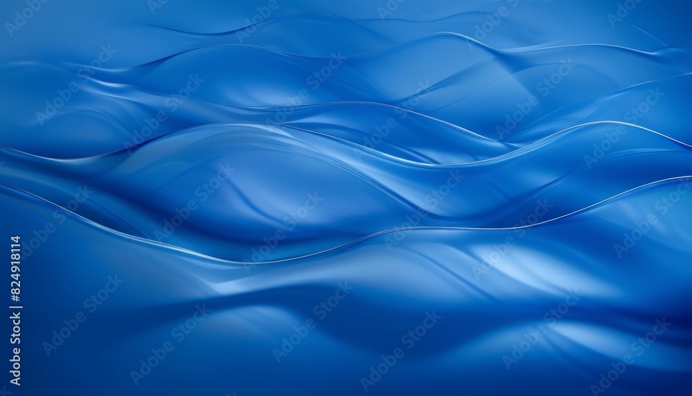 Fototapeta premium Under the Sea: A Blue Abstract Wave Background