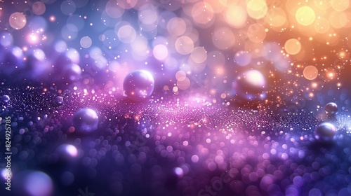  A crisp photo of various balls soaring against a softly blurred backdrop of illumination