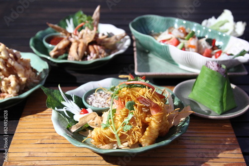 Sarong Shrimp Goong Sarong Shrimp Fried