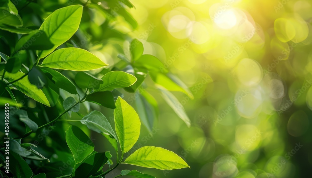Emerald Enchantment: An Abstract Nature View