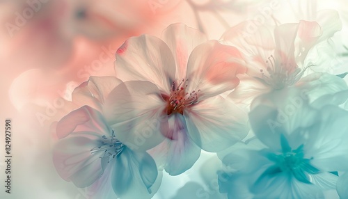 Floral Shadows: A Study in Faded Color Tones