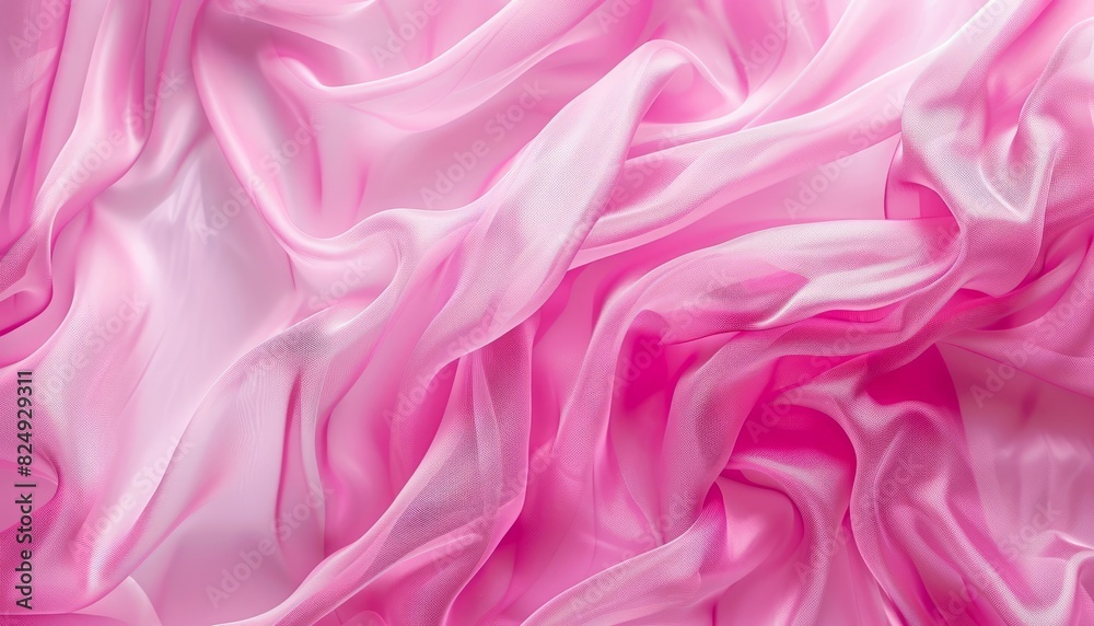 Fototapeta premium Pink Fabric Fantasy: Exploring Abstract Backgrounds in Ar 7:4