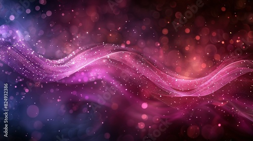   A blurred abstract background featuring shades of purple, blue, dark blue, and pink, with faintly blurred lines and bubbles photo