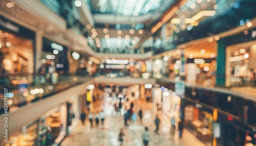 Mesmerizing Blur: Exploring the Beauty of Shopping Mall and Retail Store Interiors
