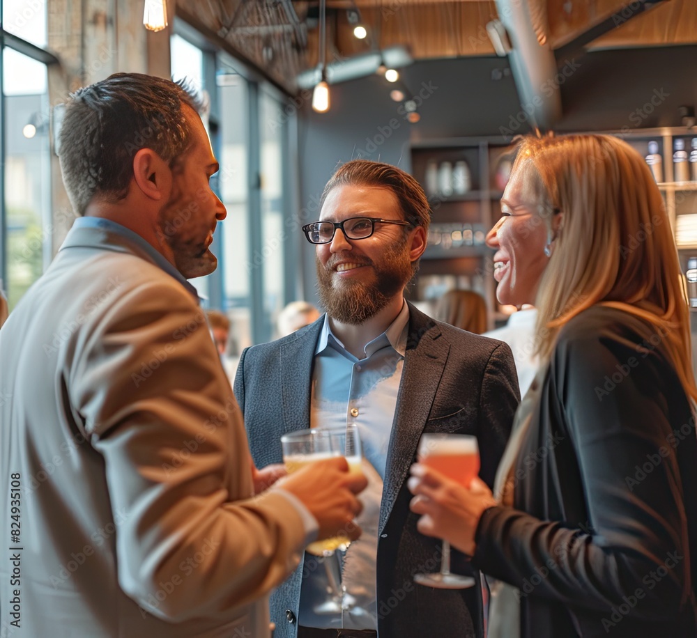 Image of people toasting at the meeting Image of people toasting at the meeting