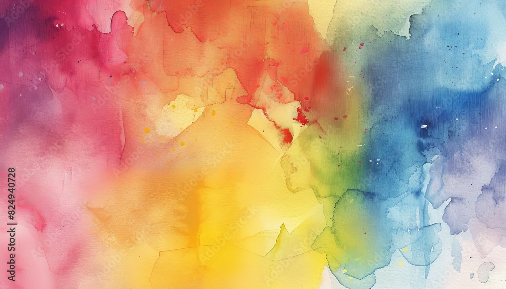 Vibrant Abstract Watercolor Palette: AR 7:4 Vibrant Abstract Watercolor Palette: AR 7:4