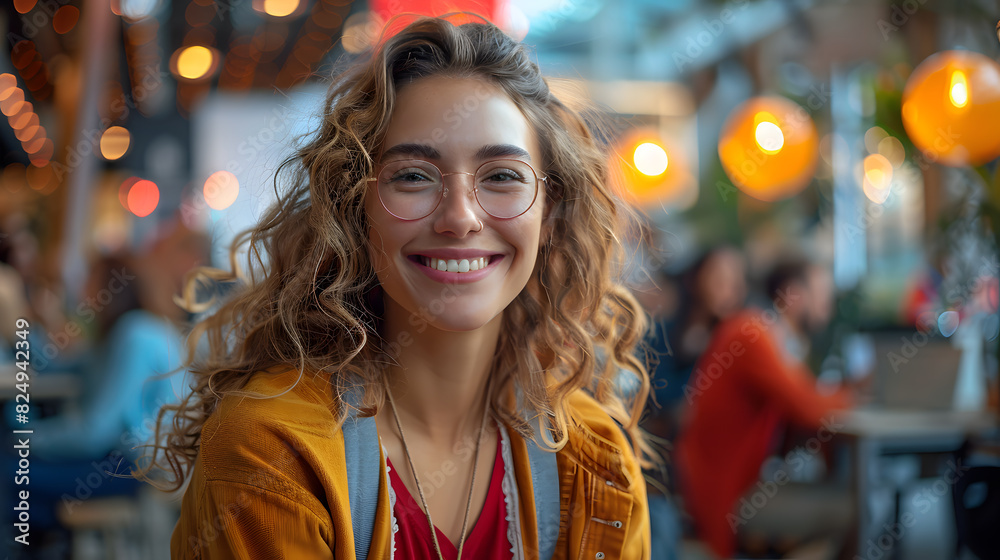 Portrait of a happy woman smiling in a diverse workplace. Professional unity and inclusion, showcasing women in an office environment where collaboration and creativity thrive. Portrait of a happy woman smiling in a diverse workplace. Professional unity and inclusion, showcasing women in an office environment where collaboration and creativity thrive.