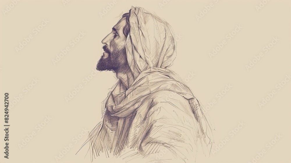 Jesus' Prophetic Teaching on the End Times, Biblical Illustration of Warning, Perfect for Religious Stock Photos Jesus' Prophetic Teaching on the End Times, Biblical Illustration of Warning, Perfect for Religious Stock Photos