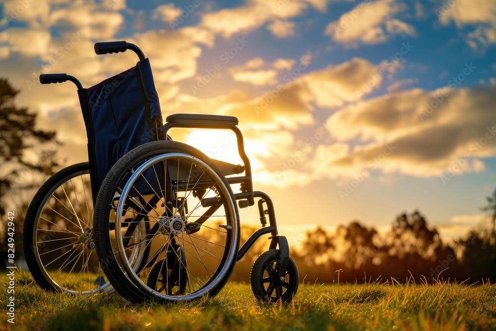 Morning Glory: Wheelchair in Nature