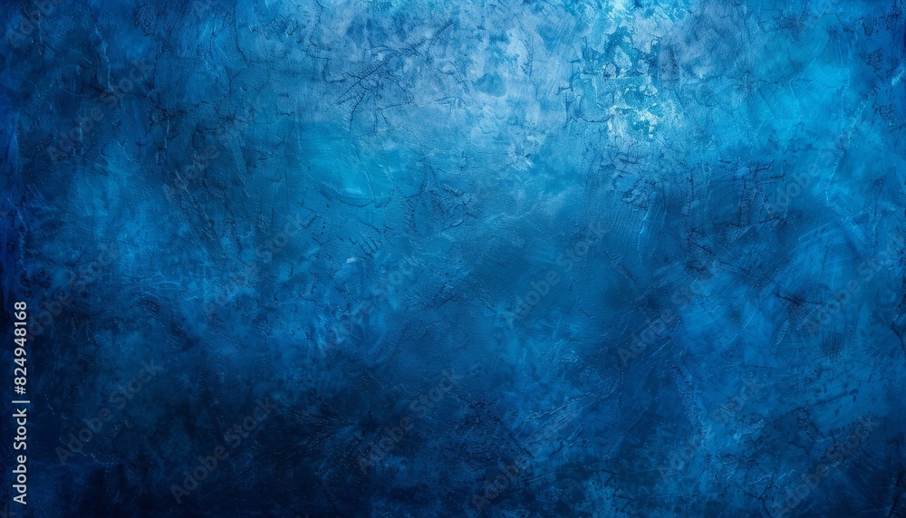 Blue Bliss: A Panoramic Stucco Wall of Beauty and Texture