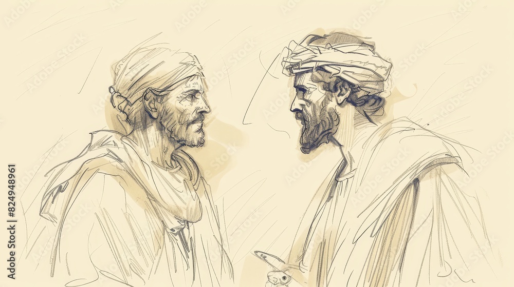 Jesus' Encounter with the Man with the Withered Hand, Biblical Illustration Highlighting Divine Healing and Grace Jesus' Encounter with the Man with the Withered Hand, Biblical Illustration Highlighting Divine Healing and Grace