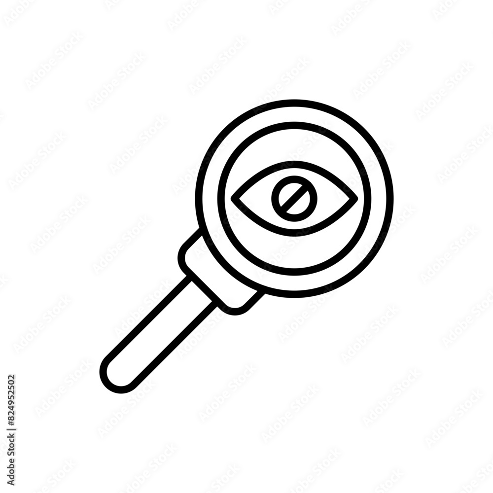 Blocked view outline icons, minimalist vector illustration ,simple transparent graphic element .Isolated on white background Blocked view outline icons, minimalist vector illustration ,simple transparent graphic element .Isolated on white background