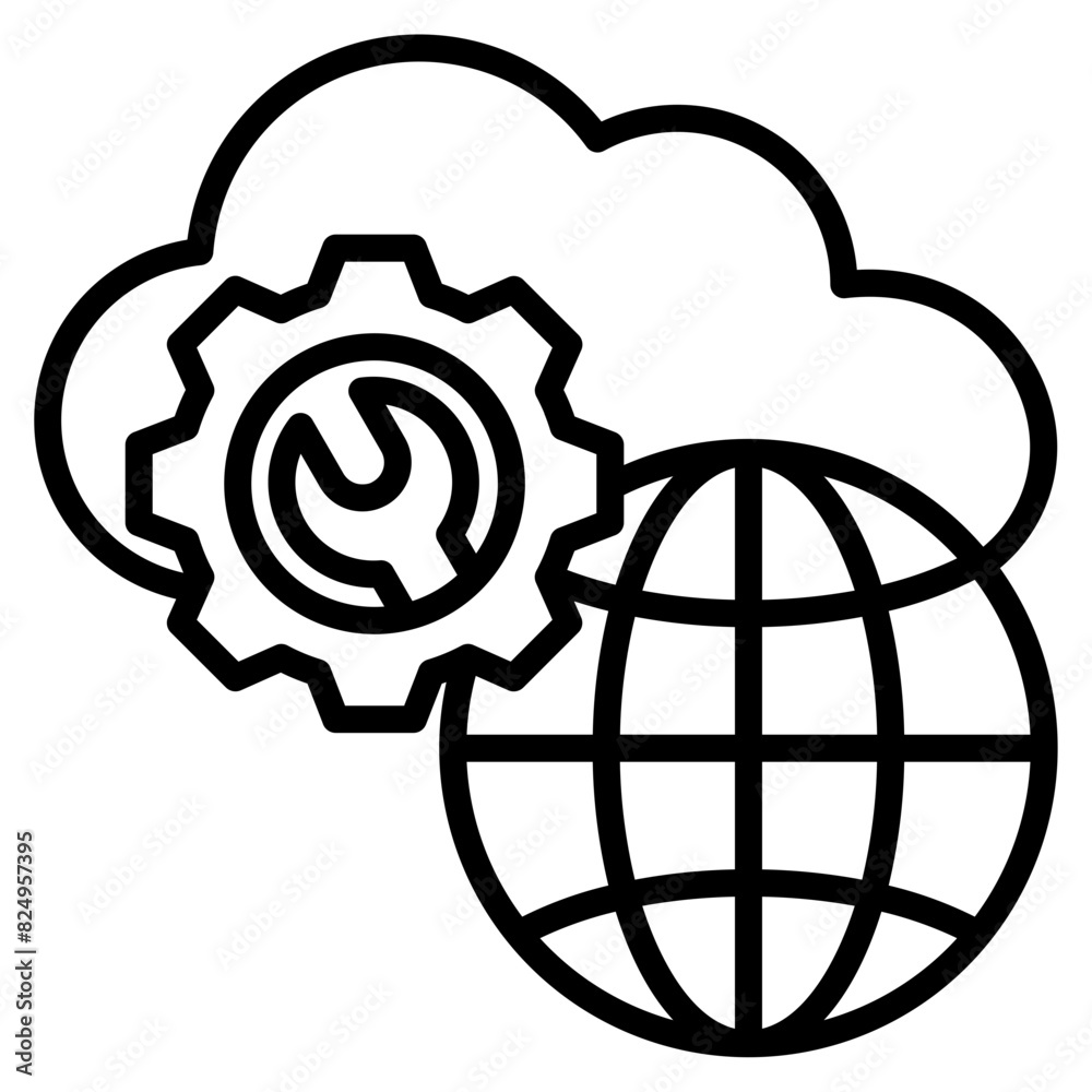 Public Cloud Icon Element For Design Public Cloud Icon Element For Design