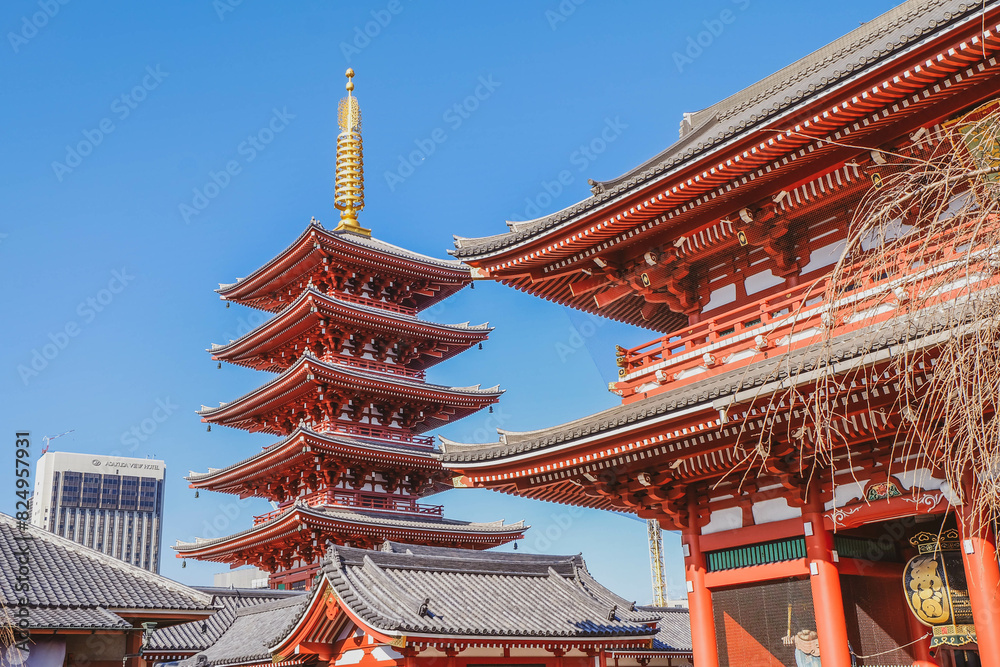 Sensoji Temple or Asakusa Kannon Temple is the oldest temple in Tokyo,Japan Sensoji Temple or Asakusa Kannon Temple is the oldest temple in Tokyo,Japan