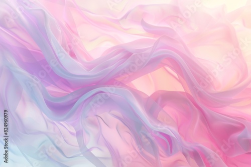 Soft Pastel Gradients Flowing in a Seamless Fabric Design