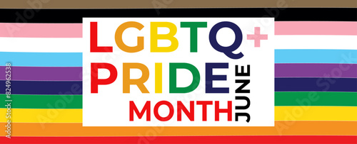 lgbtq pride flyer vector design with rainbow symbol or flag background. LGBTQ+ support day. suitable for social media posts, posters, flyers, banners, cover, brochure, web.