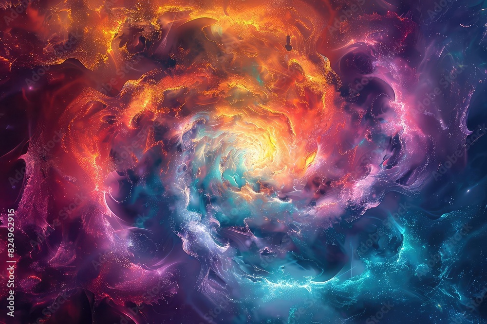 Chronic illness particles swirling in a complex pattern, Psychedelic, Bright Neon Colors, Digital Art, Representing longterm struggle Chronic illness particles swirling in a complex pattern, Psychedelic, Bright Neon Colors, Digital Art, Representing longterm struggle