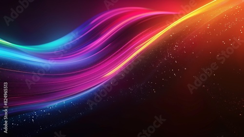 Gradient Trendy Neon light colorful background