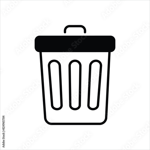 Trash vector icon
