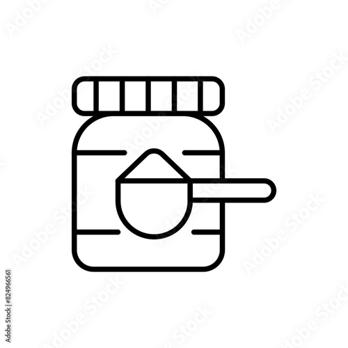 Supplement outline icons, minimalist vector illustration ,simple transparent graphic element .Isolated on white background