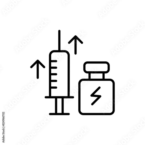 Supplement outline icons, minimalist vector illustration ,simple transparent graphic element .Isolated on white background