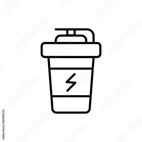 Drink Supplement outline icons, minimalist vector illustration ,simple transparent graphic element .Isolated on white background