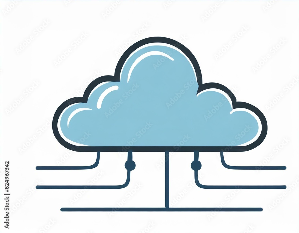 cloud icon with lightning, vector image on white background, weather cloud icon with lightning, vector image on white background, weather