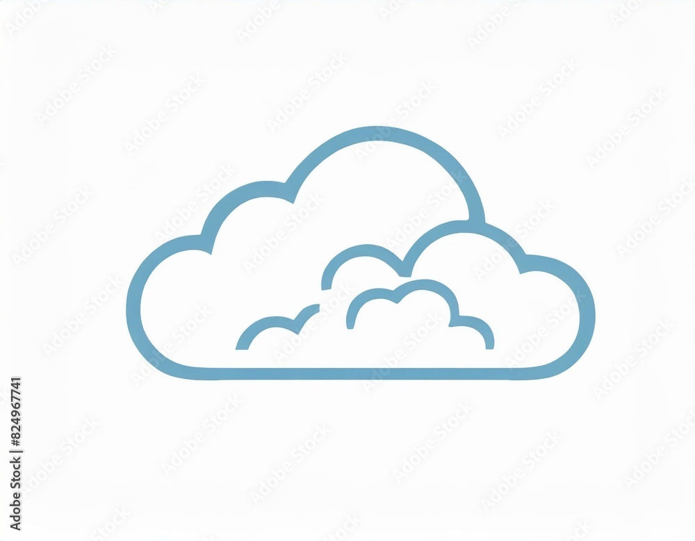 cloud icon with lightning, vector image on white background, weather cloud icon with lightning, vector image on white background, weather