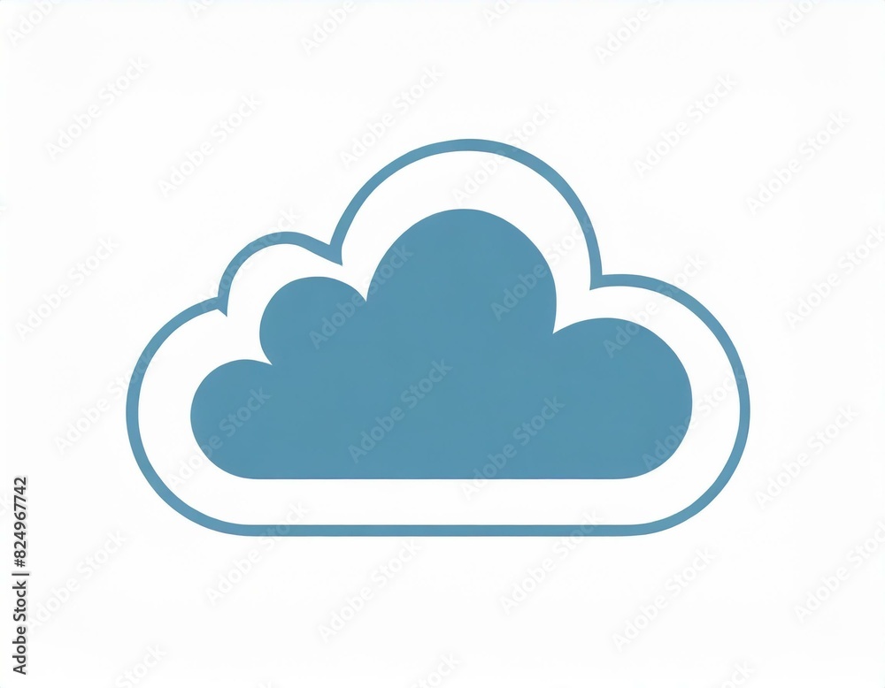 cloud icon with lightning, vector image on white background, weather cloud icon with lightning, vector image on white background, weather