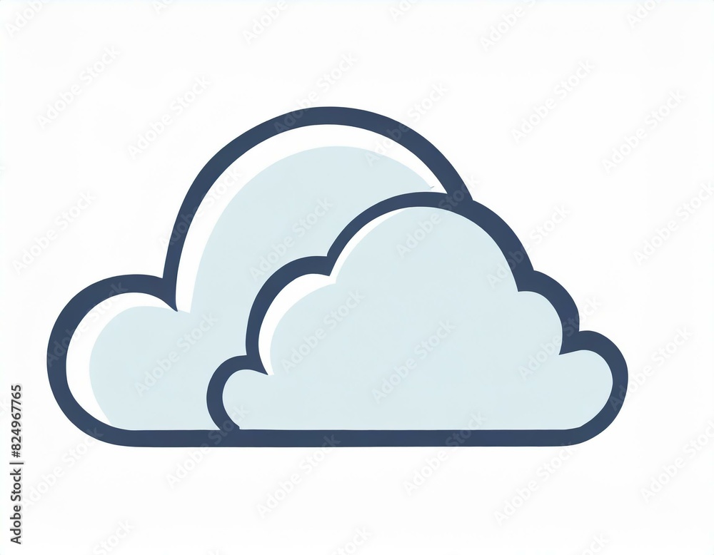 cloud icon with lightning, vector image on white background, weather cloud icon with lightning, vector image on white background, weather
